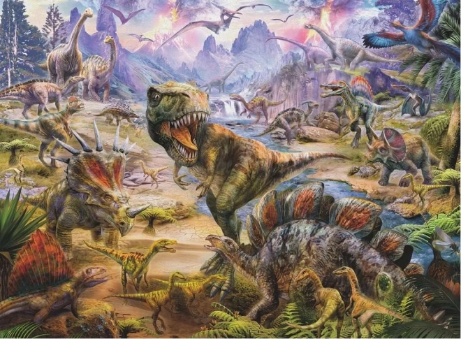 2D-puslespil 300 brikker dinosaurer RAVENSBURGER