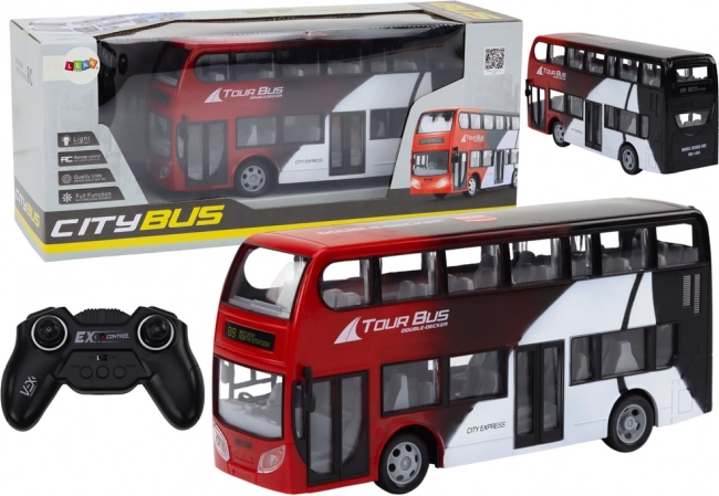 Fjernstyret Toetagers Bus med Lys RC