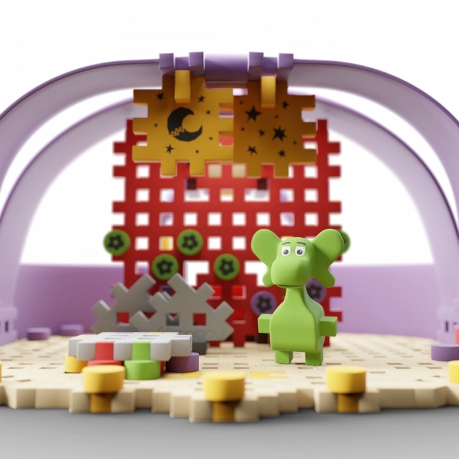 Kreativ byggesæt Mini Waffle - Diplodocus og scene 148 dele