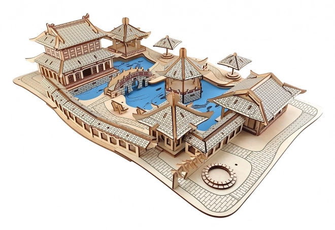 Woodcraft Træ 3D puslespil Suzhous haver