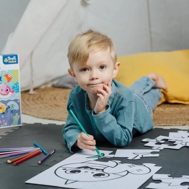 Kæmpe puslespil Baby Shark til små børn
