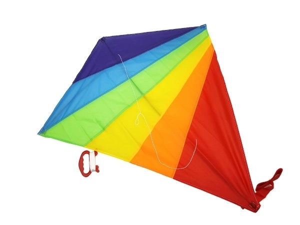 Farverig flyvende drage af nylon 88x81 cm
