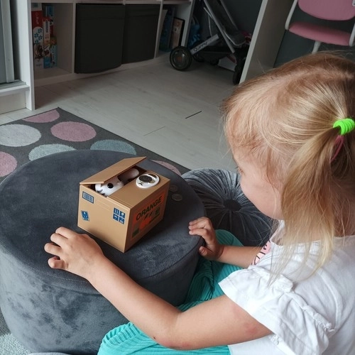 Mønttyv - sparegris på batterier - Kat