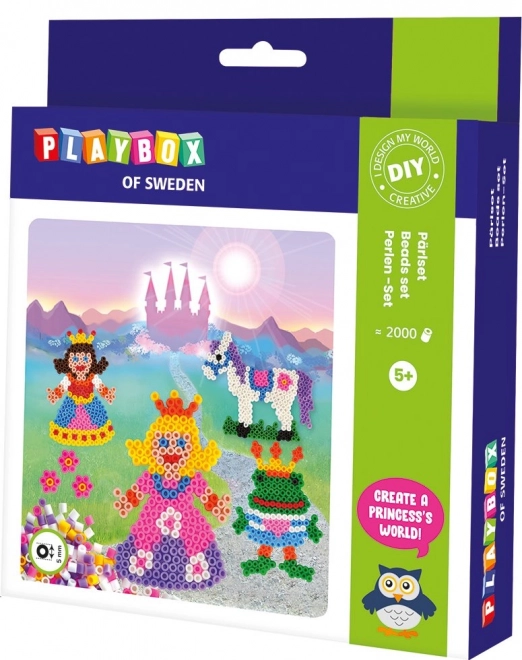 PLAYBOX Strygemønstre Perlesæt Prinsesse 2000 stk