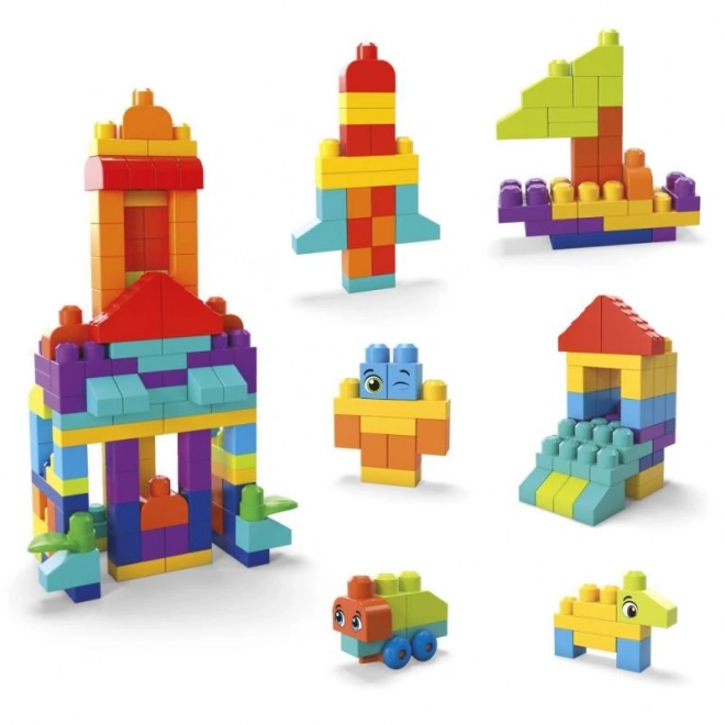 Mega Blocks Stort Sæt Byggeklodser - Blå (150 dele)