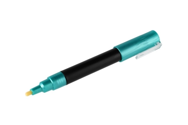 Fixy akrylmaling metallic 12 stk til keramik, glas, sten, spids 4 mm i bliste 18,5x12cm