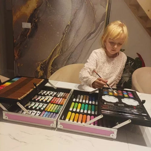 Stor malersæt i kuffert med enhjørning Maaleo 22768