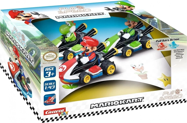 Carrera P&S Mario Kart – sæt med 3 figurer
