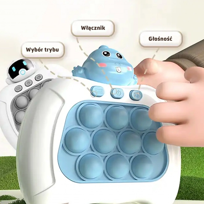 Elektronisk spil POP IT Antistress færdighedsspil Dino Blå
