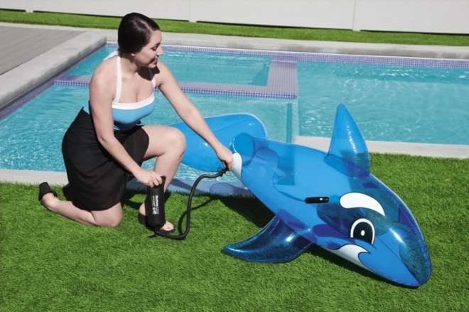 Flydende delfin med håndtag Transparent 1,57 m x 94 cm