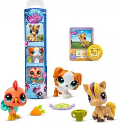 Littlest Pet Shop 3 figurer - forskellige slags
