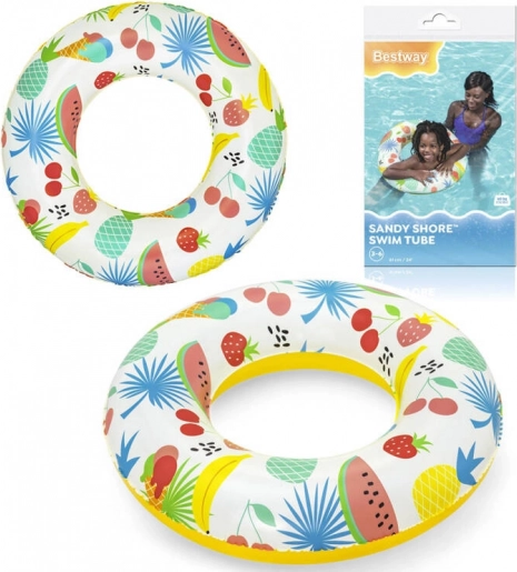 Bestway oppustelig badering med frugtmotiv 61 cm – Gul