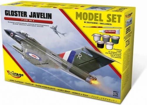 Plastikmodel af flyet Gloster Javelin F(AW) Mk.9 1:72