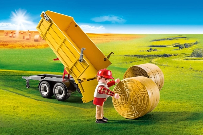 Sæt af figurer land 9317 Traktor med trailer