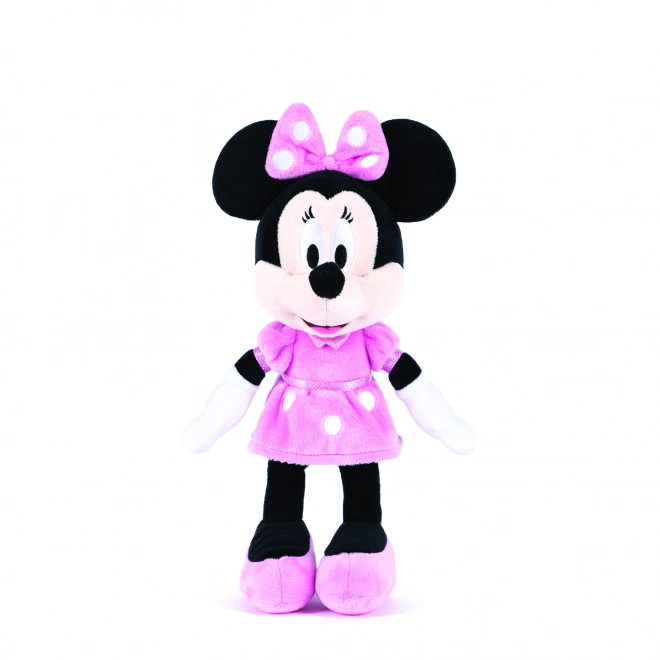 Plys-Minnie i lyserød kjole 30 cm