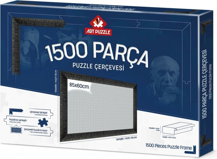 Ramme til puslespil 85x60 cm sort