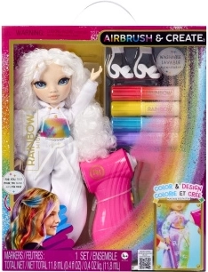 Rainbow High Airbrush dukke med tilbehør – grønne øjne