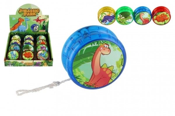 Jojo dinosaurer lyser plast 6cm med batteri mix arter 12 stk i boks