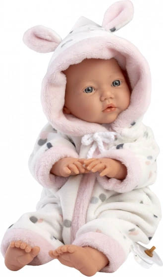 Realistisk babydukke LITTLE BABY med blød stofkrop 32 cm