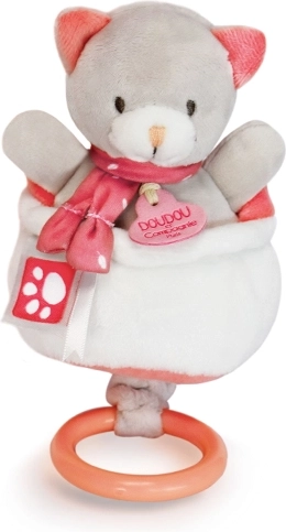 Plysset musikalsk kat DOUDOU 20 cm