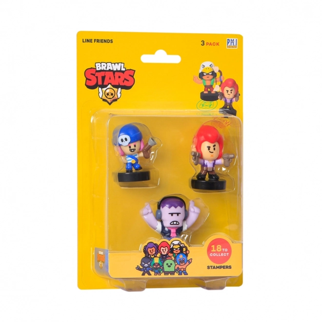 brawl stars 3 pakke figurer med stempler