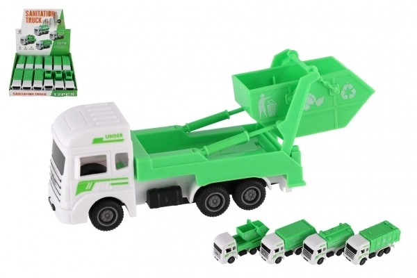 Kommunale tjenester plastbil 12 cm med pullback-funktion