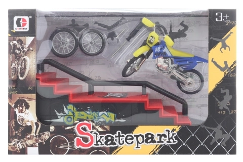 Rampen med skruemotorcykel