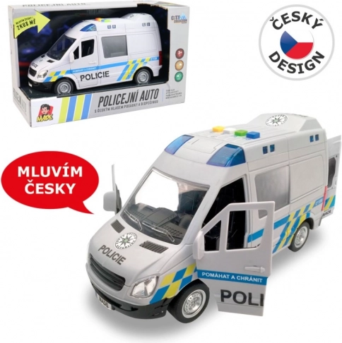 MaDe politivogn med friløb og stemmer fra besætningen, 21 cm