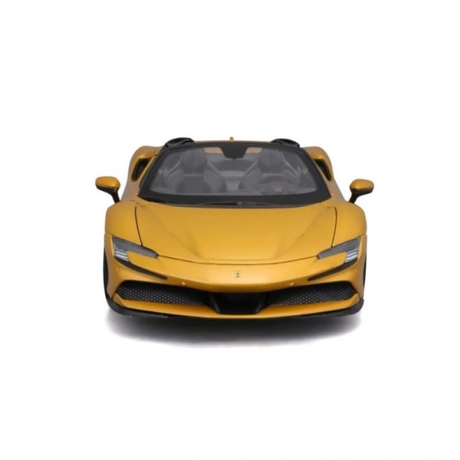 Bburago Ferrari SF90 Spider i skala 1:18 - gul