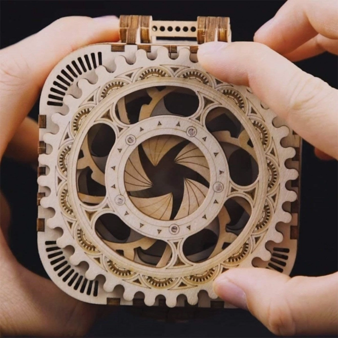 RoboTime 3D træ mekanisk puslespil Smykkeskrin