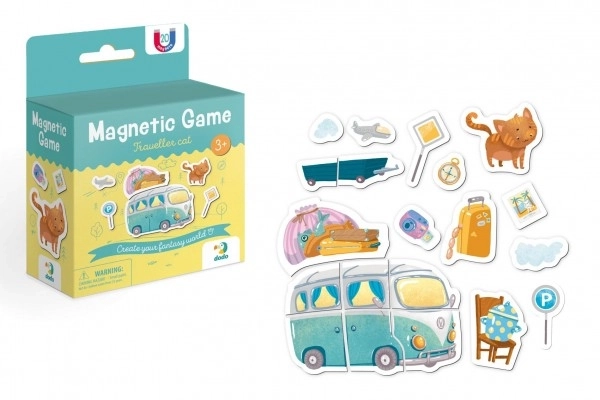 Magnetisk spil Kat og rejse