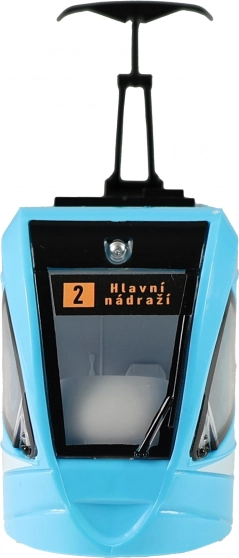 Moderne sporvogn Ostrava blå 47 cm