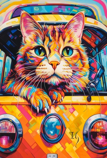 Puslespil 100 brikker Cat Bus Travel – CASTORLAND