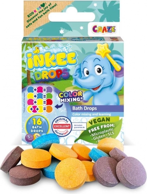 Inkee badeflager med duft af candyfloss og sheasmør