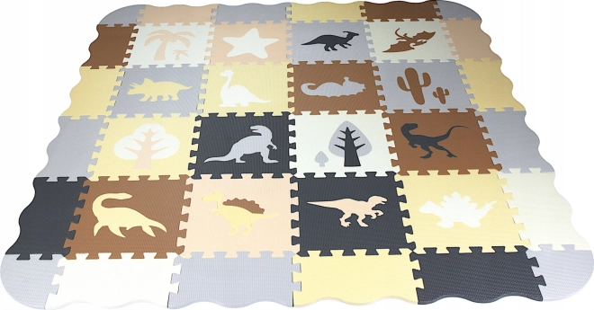 Skumpuslespil måtte dinosaurer med kanter 28 x 28 cm