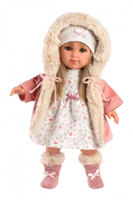 Llorens 53541 ELENA - realistisk dukke med blødt stofkrop - 35 cm