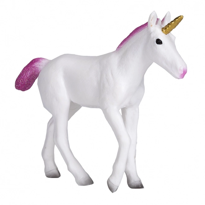 Plastfigur Enhjørning med pink manke