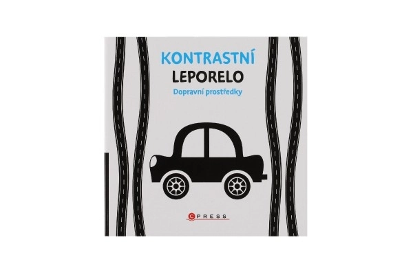 Kontrastbog Leporello Transportmidler 15,5x15cm 0m+
