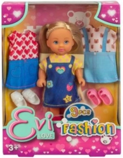 Dukke Evička med udskiftelige outfits