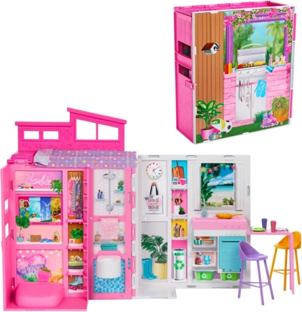 Barbie hyggeligt hus med indretning