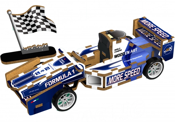 3D træpuslespil Formel