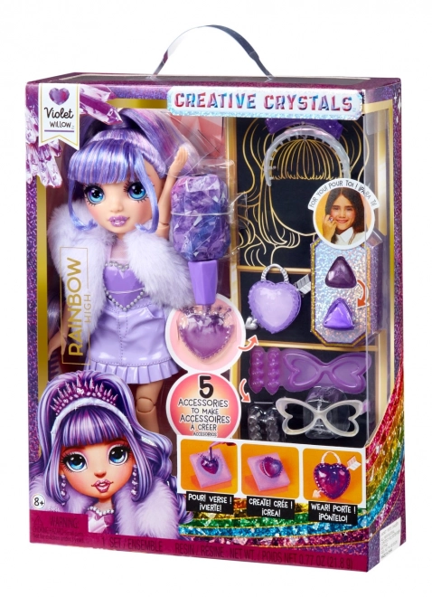 Rainbow High Kreative Krystaller dukke – Violet Willow