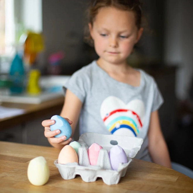 Æggeformet pastelkridt sæt fra Bigjigs Toys