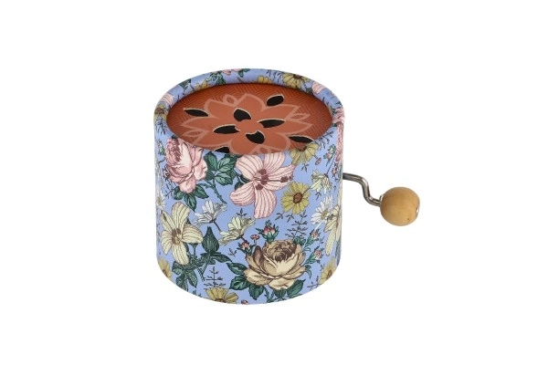 Spilledåse med blomsterdesign