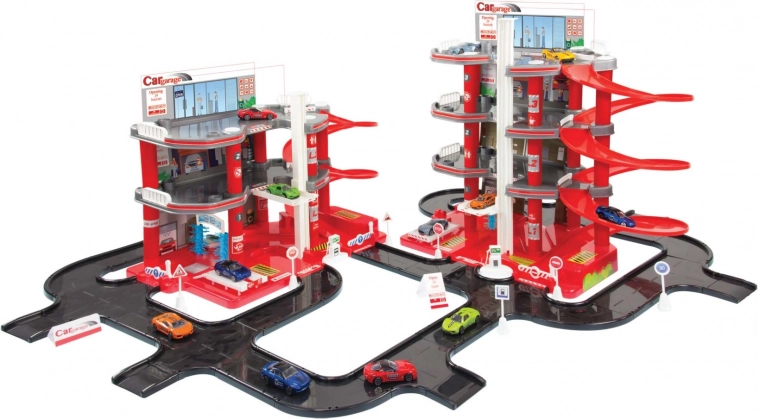 Mochtoys mega garage – parkeringssæt med vej