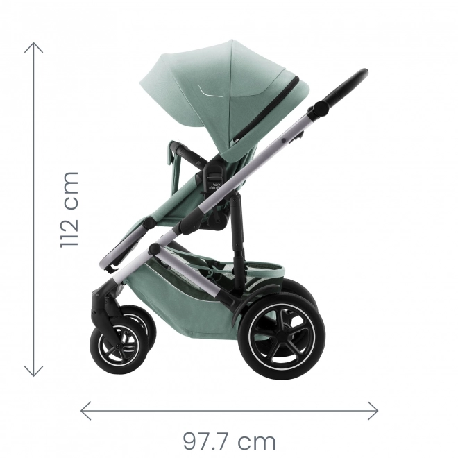 Barnevogn Smile 5Z med dyb klapvogn og autostol Baby-Safe Pro Style, Støvet Rose