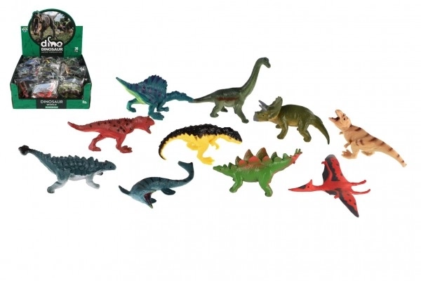 Plast dinosaur 7-9 cm mix arter i pose