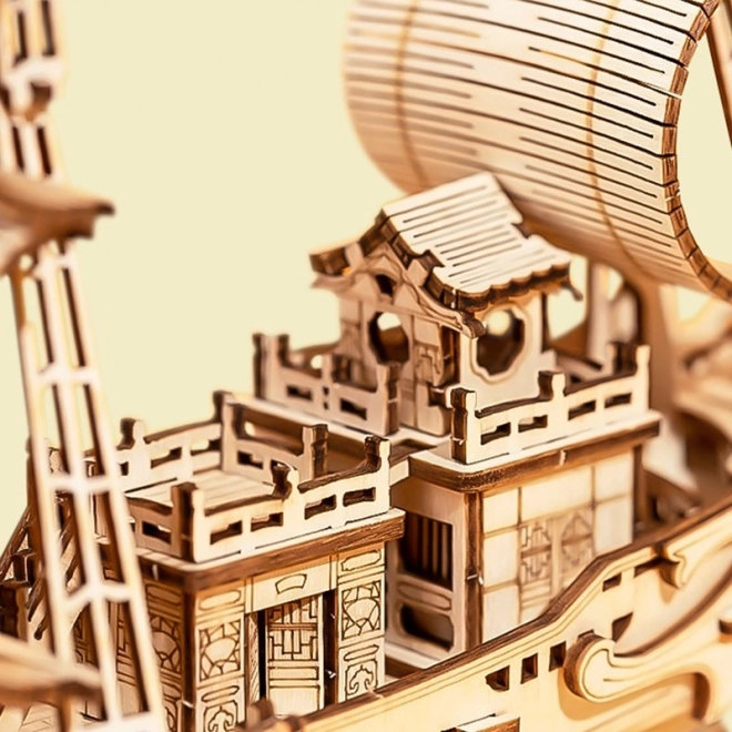 Japansk diplomatisk skib - 3D træmodel - dekoration