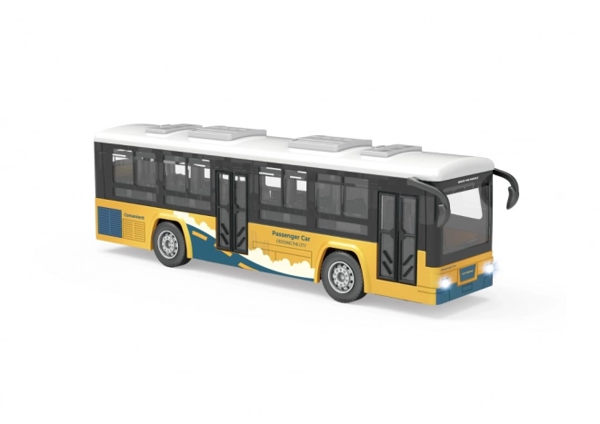 Gul bus med effekter