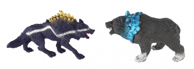 Sæt af plastik fantasy dyr 4 stk